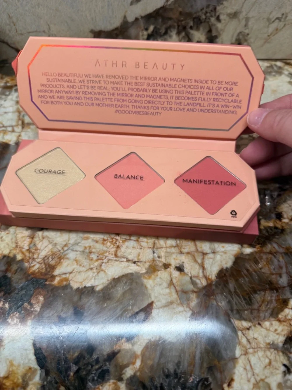 Athr Beauty Crystal Charged Cheek Palette NEW